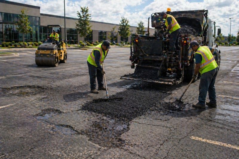 Parking Lot Hole Repair Service